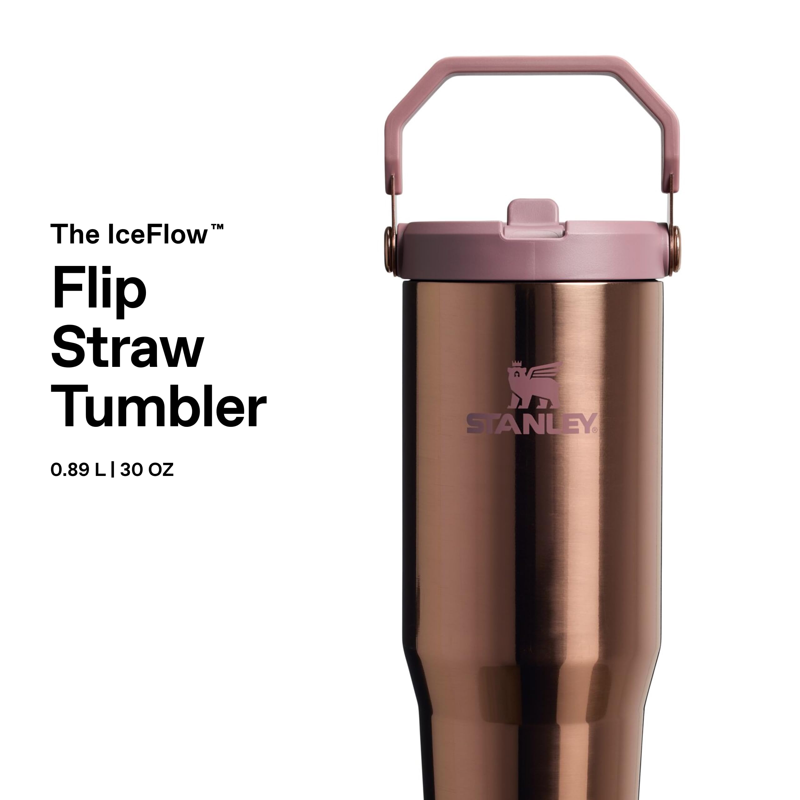 Stanley 1913 Flip Straw Tumbler 0.89L - Polished Rose Gold