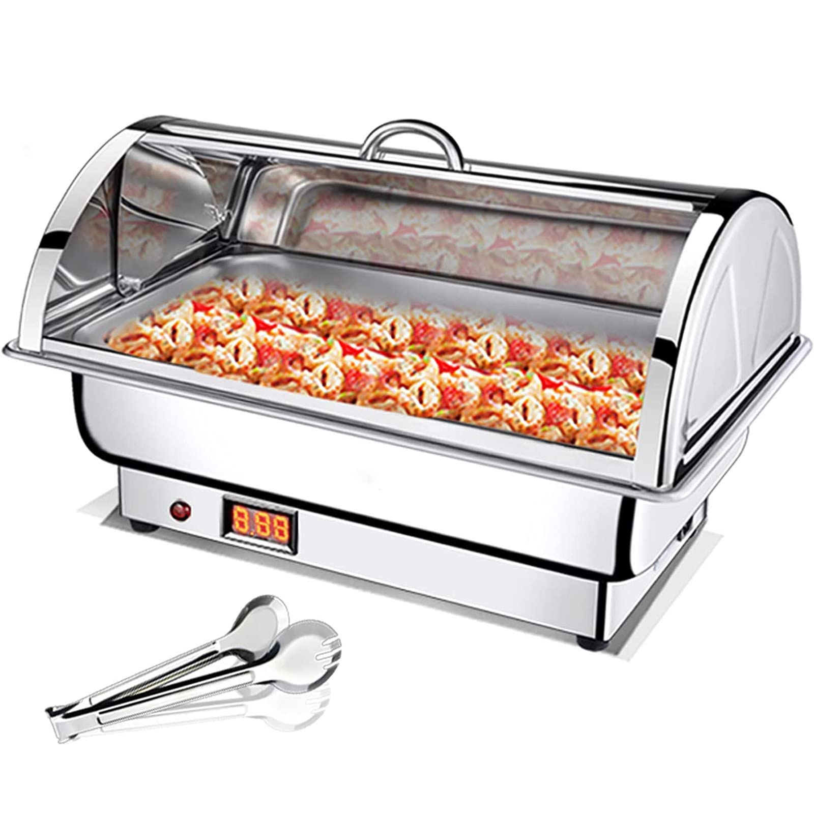 Calentadores eléctricos de Alimentos Tipo Chafing Dish - Pantalla táctil, Calentamiento rápido de 400 W, Temperatura Ajustable, A (A)
