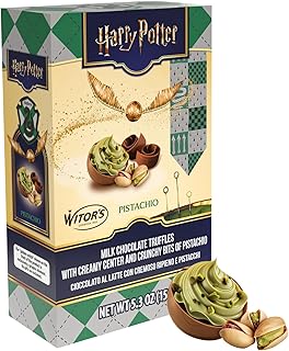 Witor's Chocolates, Harry Potter Chocolate Truffles with Creamy Filling, Italian Truffles, Made in Italy, Perfect for Gifting (5.3 Ounce, Pistachio)
