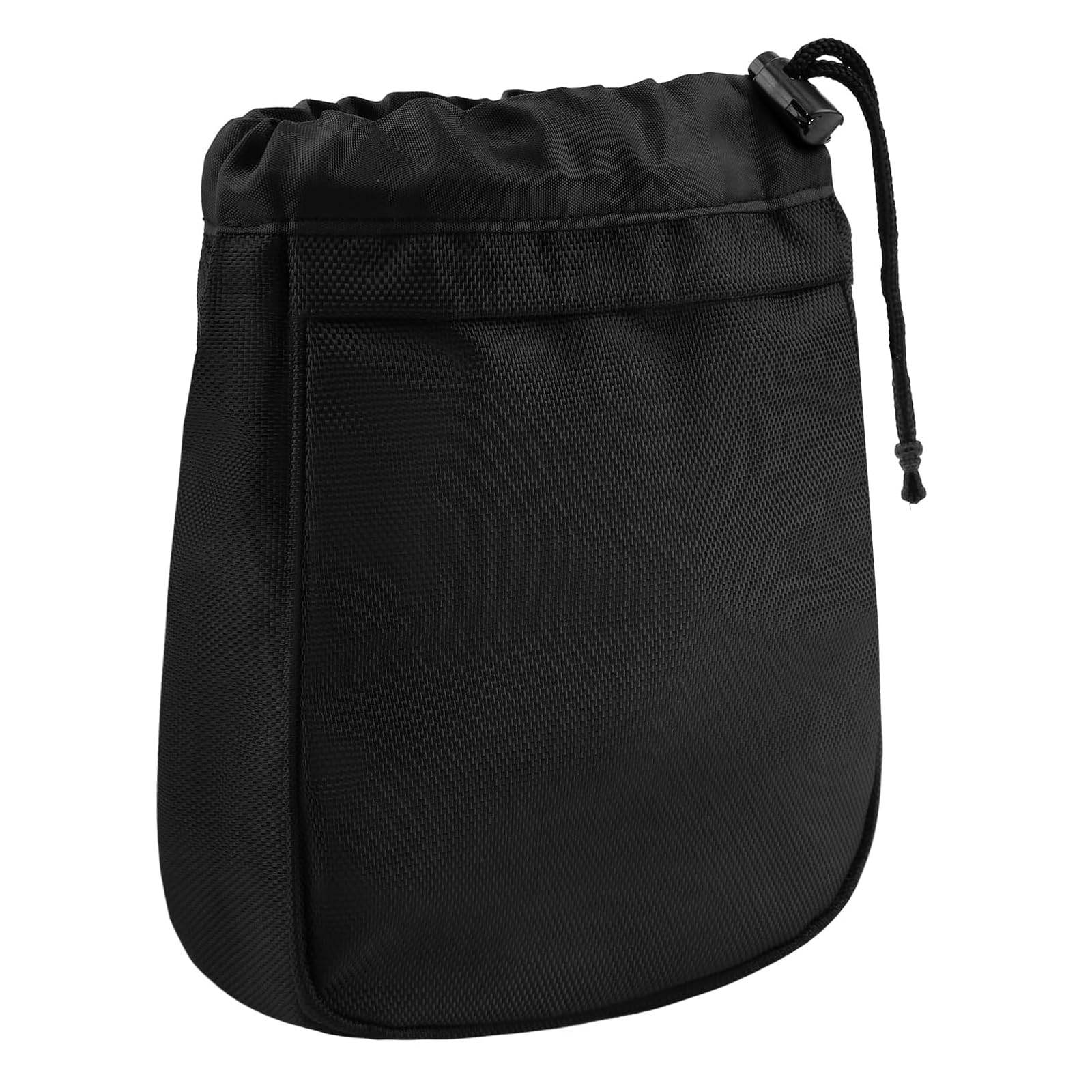 Golf Valuables Pouch,Golf Tee Pouch with Drawstrings,Nylon Golf Accessory Bag for Men & Women(Black)