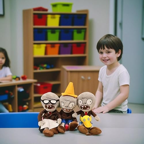 Miniatura 9 de Dyharnsty Plants vs Zombies - Juguetes de peluche de Ducky Tube Zombi Soft Figure Doll, Plants vs Zombies Toys PVZ Plush Zombie 1 2 Set (Ducky Tube