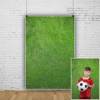 5x7ft Green Grass Backdrop Greeny Leaves Spring Nature Lawn Safari Party Decoration Outdoor Newborn Baby Shower Backdrop Wedding Birthday Football Bush Photo Background Studio Props Booth Vinyl