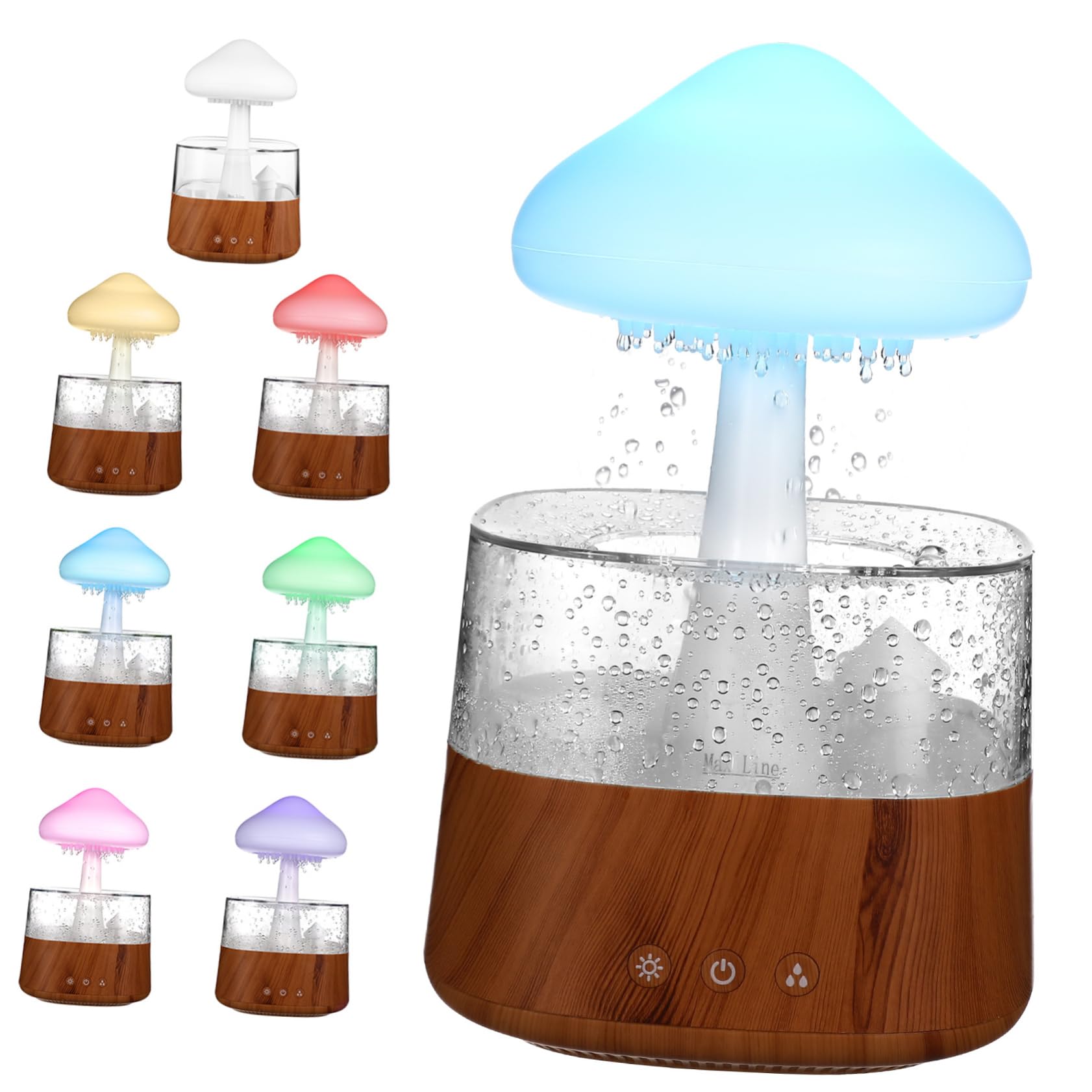 Diffuseur huiles essentielles humidificateur chambre à coucher veilleuse LED silencieux