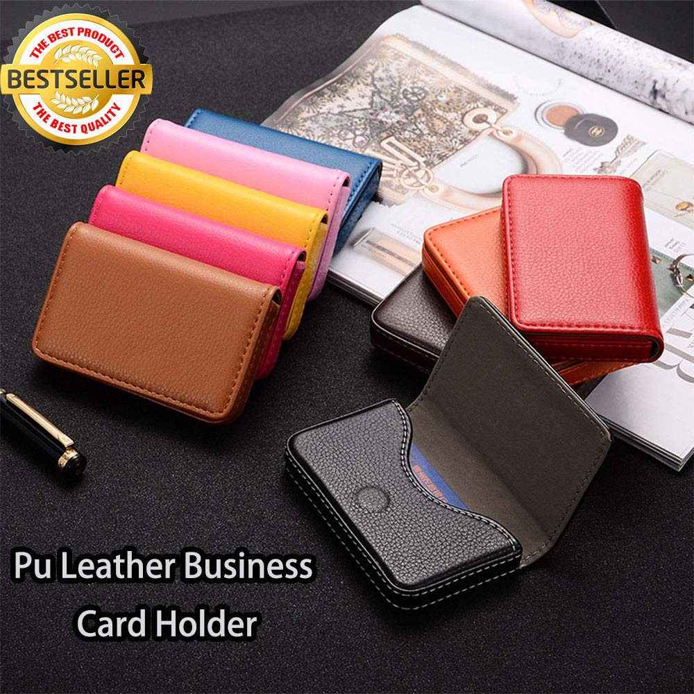 TopHomer 1 Funda para Tarjetas de Visita de Piel sintética para Amigos, Hombres o Mujeres