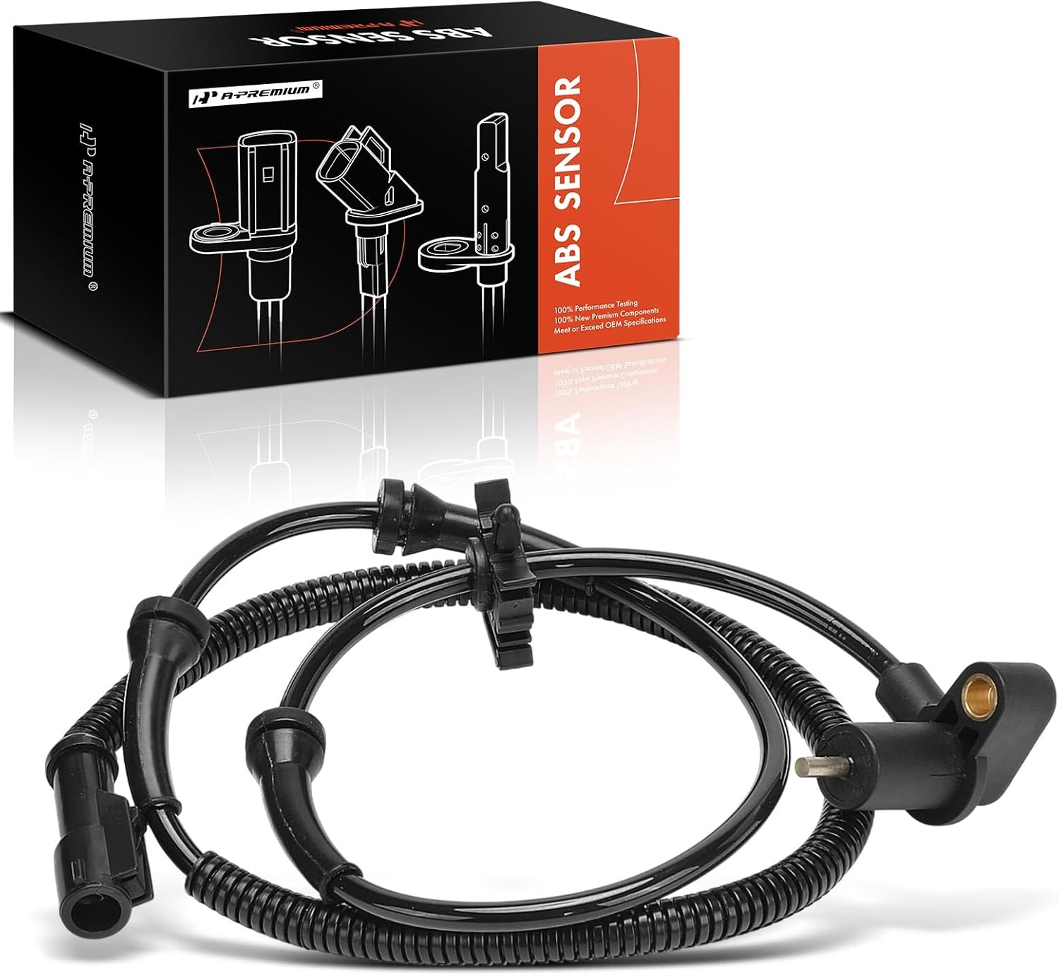 A-Premium Front Right ABS Wheel Speed Sensor Compatible with Ford Models - Mustang 1997-2004