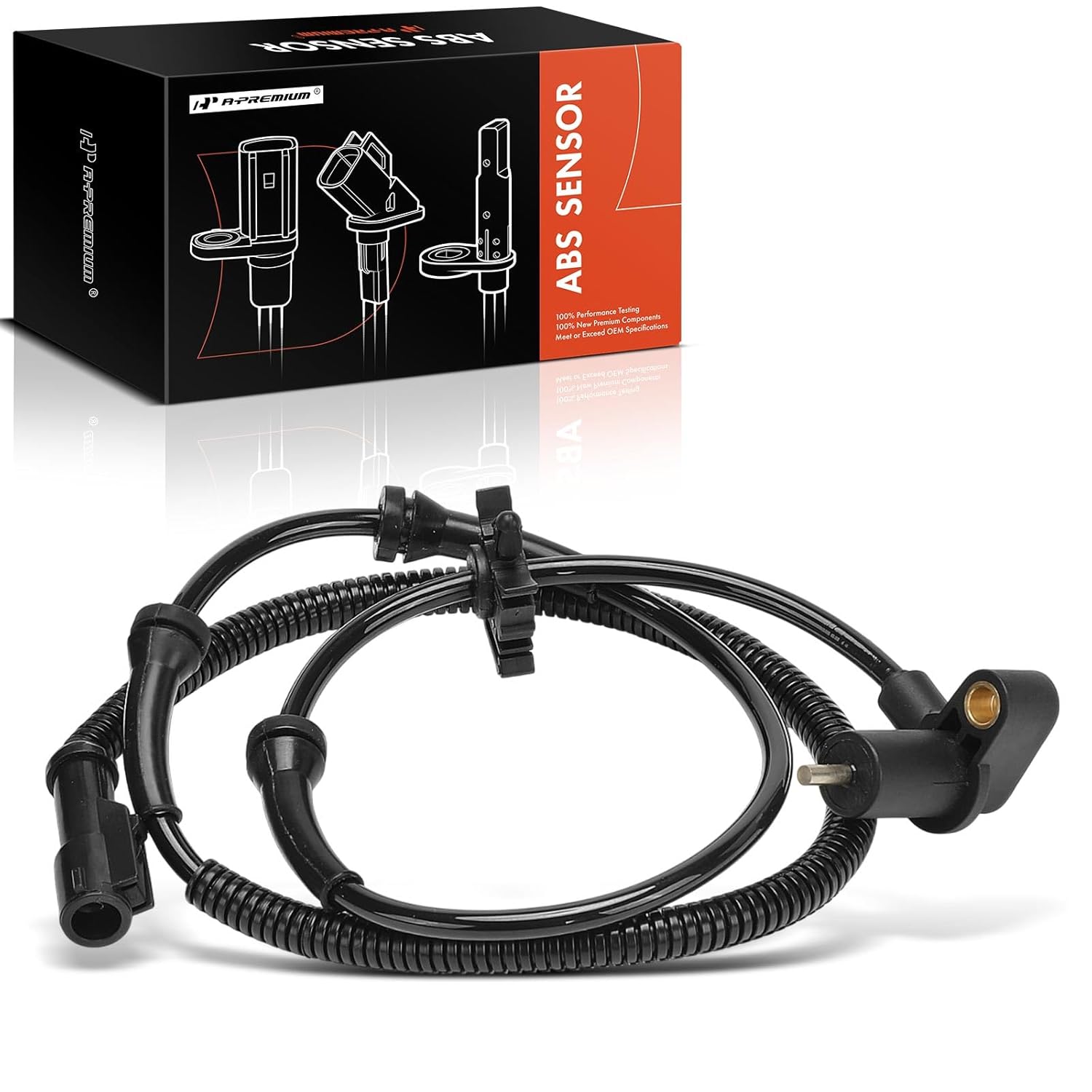 Sensor de Velocidade de Roda ABS Dianteiro Direito A-Premium para Ford Mustang 1997-2004