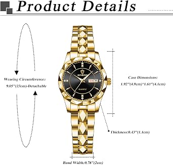 Watches Women Men Wristwatches: 3ATM Waterproof Calendar Diamond Shaped Analog Quartz Pair Watches Women's Watches Stainless Steel Bracelet Watch with Luminous Pointers Gifts for Women Men