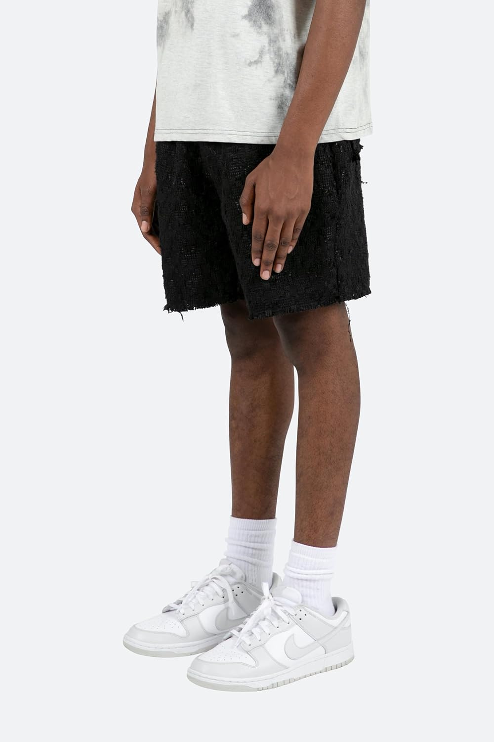 mnml Mens Men's Raw Edge Shorts - Image 5