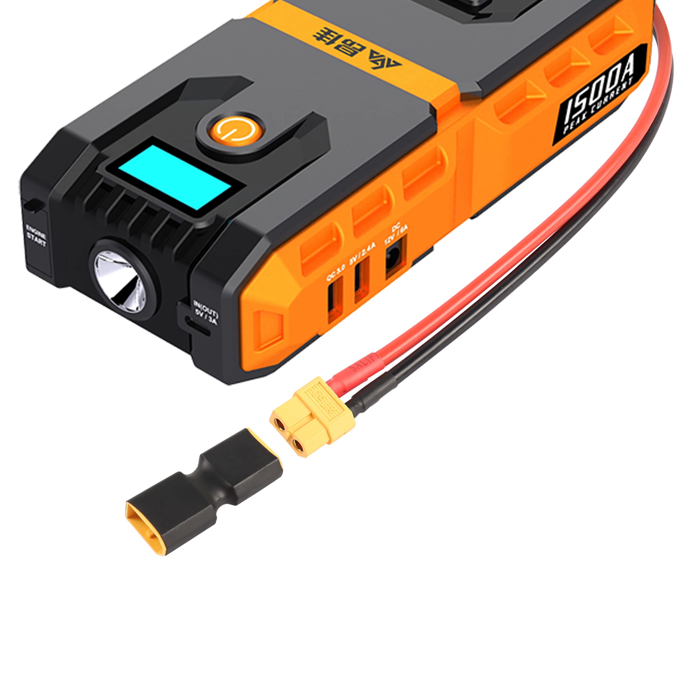 RIIEYOCA 2 Adaptateurs XT60 Mâle-mâle – Sans Fil – Prise Dorée – Conversion De Port – Pour Drone FPV, RC, Lipo