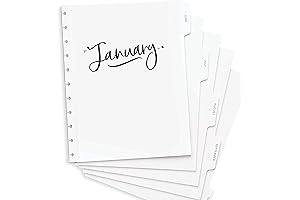 Whimsical 11-Disc Dividers for Discbound Notebooks