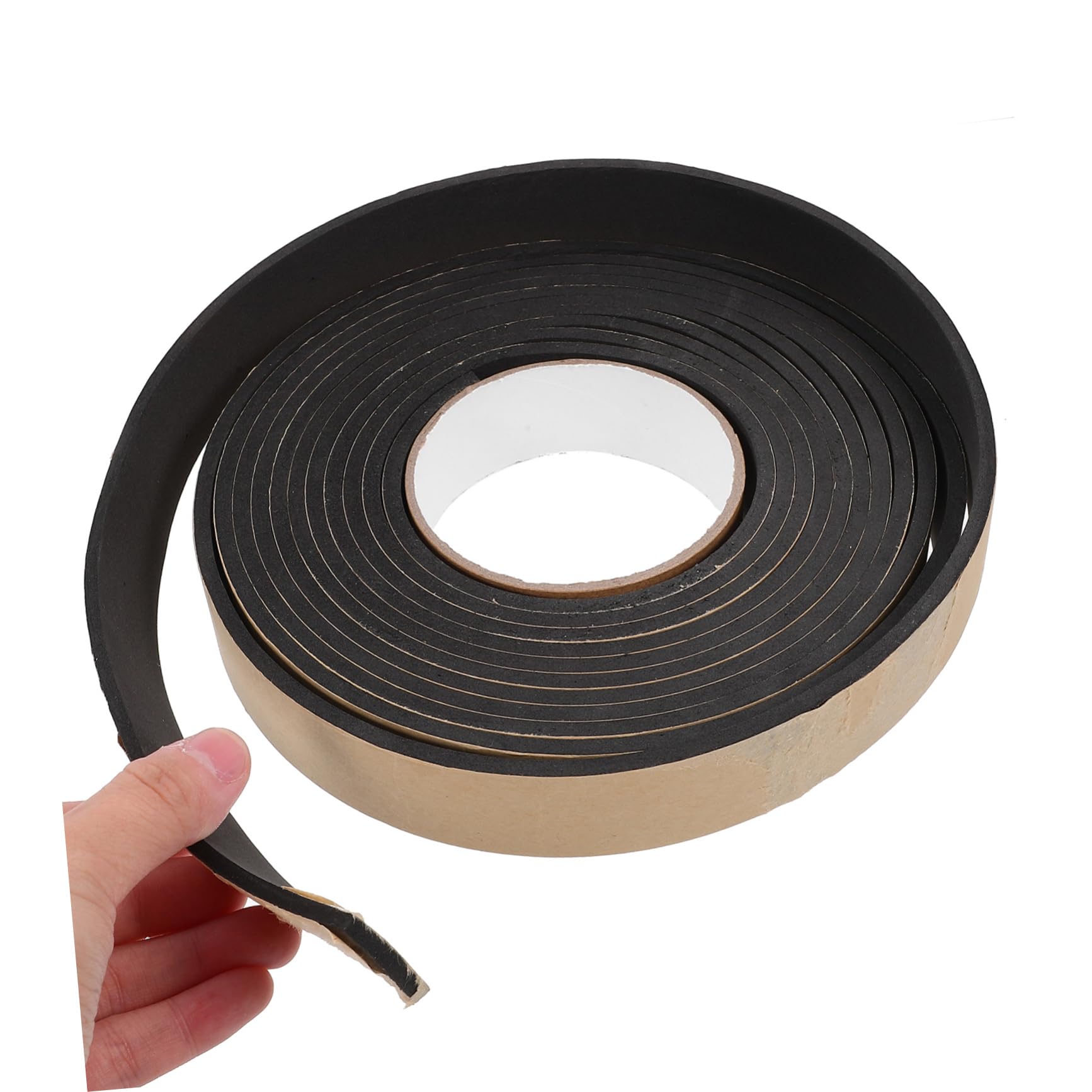 Ruban Adhésif Coupe-froid Porte 4 Mm Mousse Eva Noire Étanchéité Isolation Phonique Bande Autocollante Résistante Intempéries