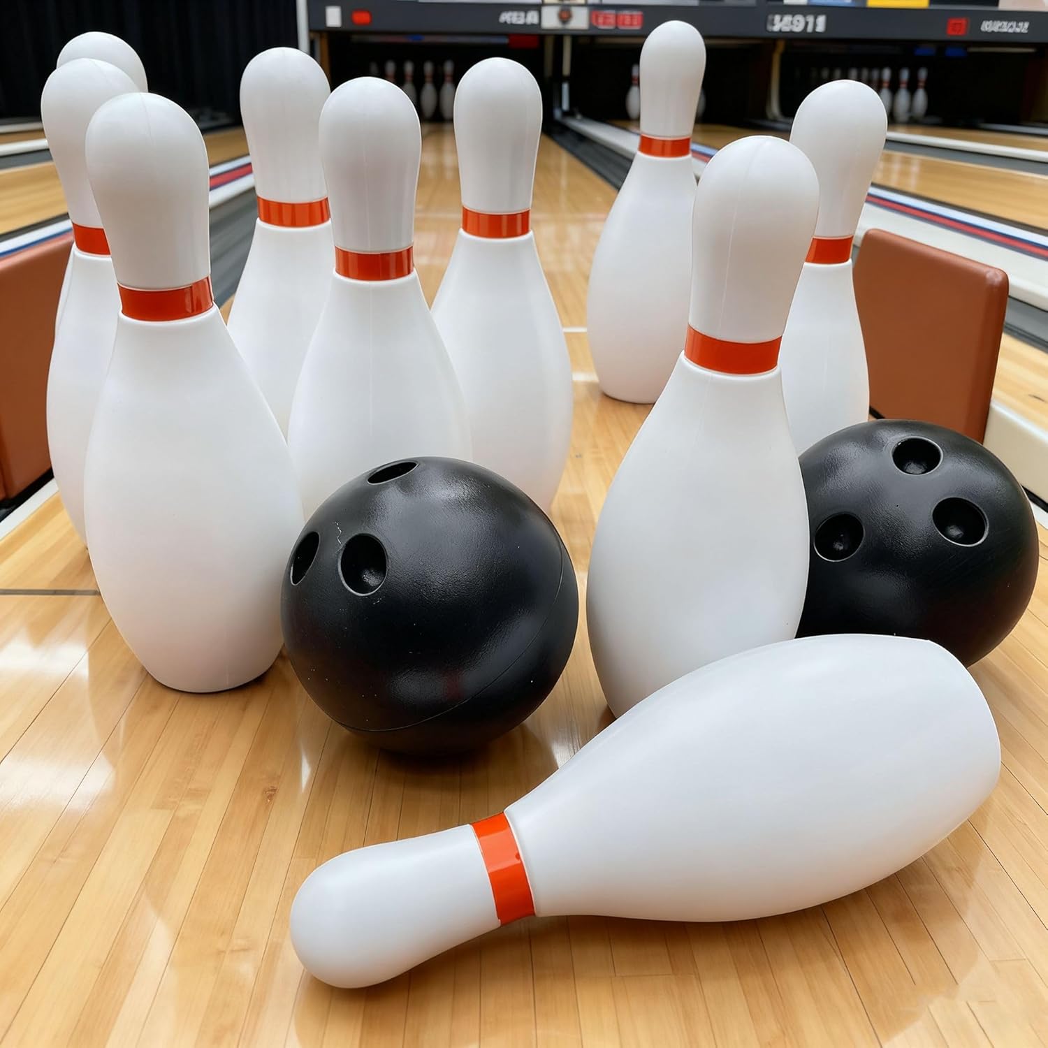 Kids Bowling Set, Bowling for Kids 2-5, Toddler Plastic Bowling pins Toys, Family Indoor Sports Games, Parent Child Interaction/Preferred for Birthday Parties