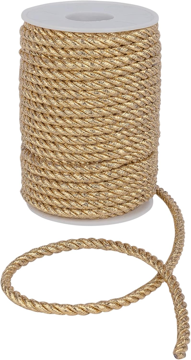 Amazon.com: Lurex Cord - 3mm wide Macrame Cord, Coloured Elastic String ...