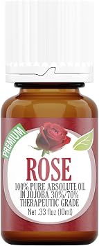 Healing Solutions 10ml Rose Essential Oil Aromatherapy Oil for Skin & Diffusers 0.33 fl oz