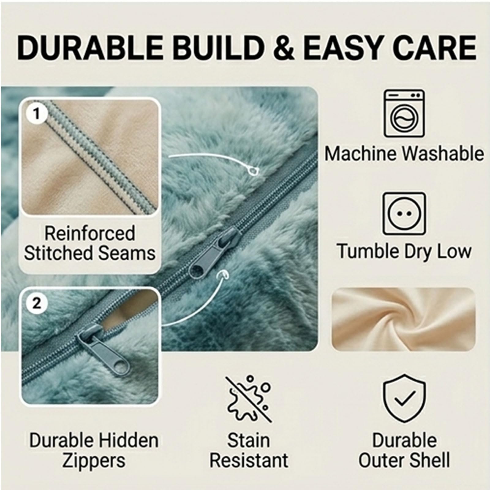 Hugging Caterpillar Sleeping Bag for Adults, Plush Cocoon Animal Sleeping Bags with Pull Cord, Giant Plush Floor Lounger, Indoor Sleep Nap Pod, Cozy Reading Nest, Travel & Indoor Use - 5