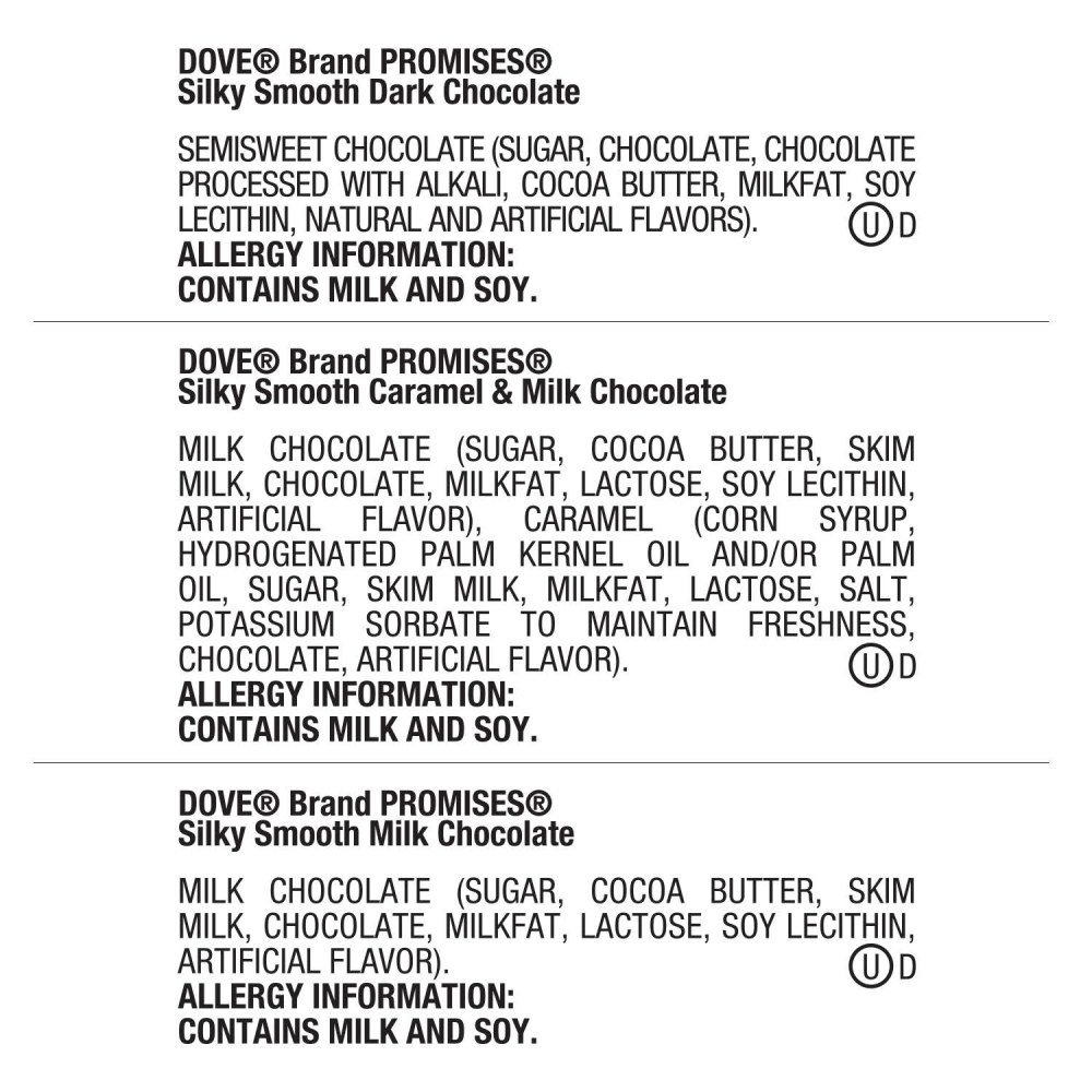 DOVE PROMISES Variety Mix Chocolate Candy 43.07-Ounce 150-Piece Bag : Grocery & Gourmet Food