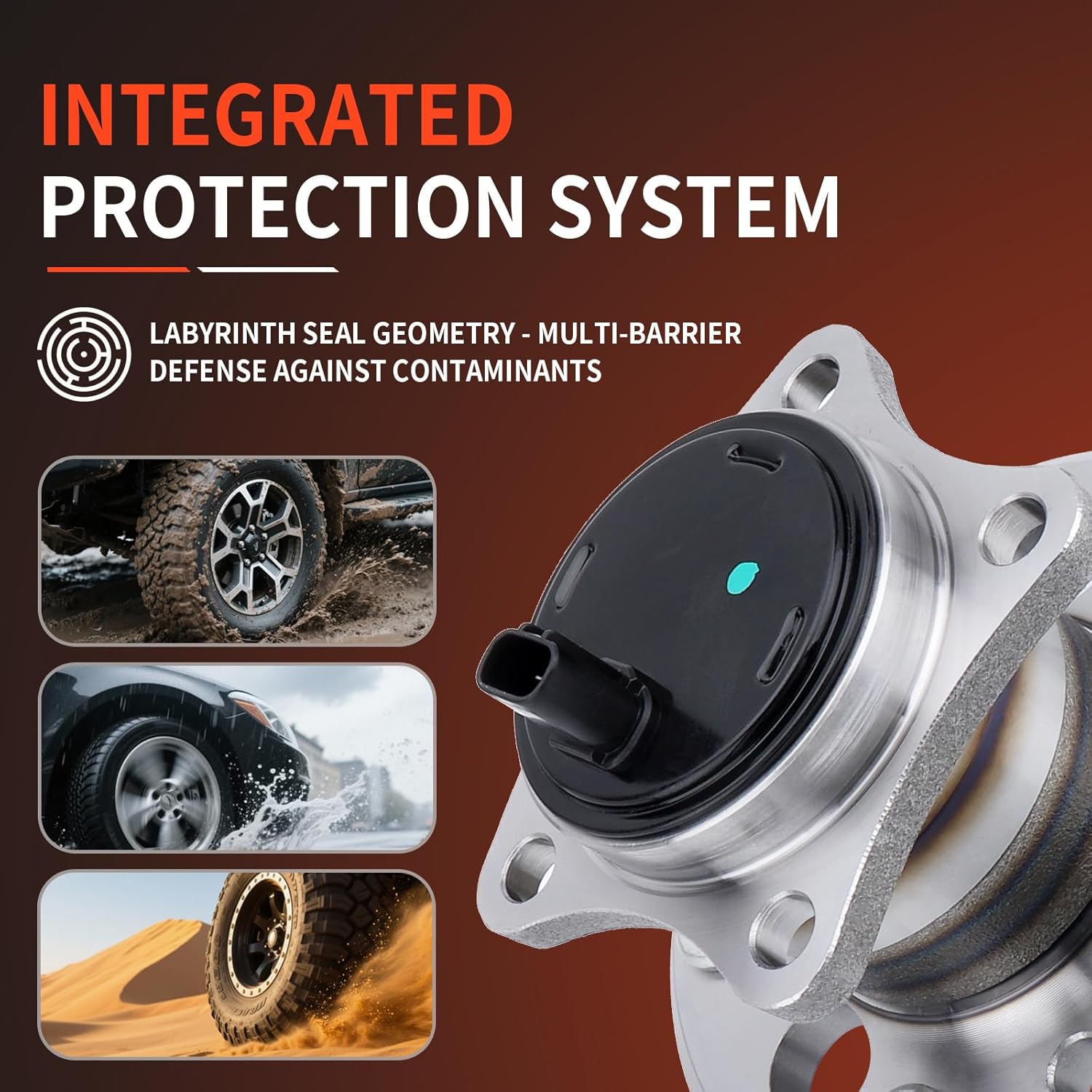 DRIVESTAR 512207 Rear Wheel Hub & Bearing Assembly Right/Passenger Side for Lexus ES300 2002-03/ES350 07-12/ES330 04-06, for Toyota Avalon 2005-12/Highlander 01-03/Camry 02-11/Solara 04-08, 5 Lugs