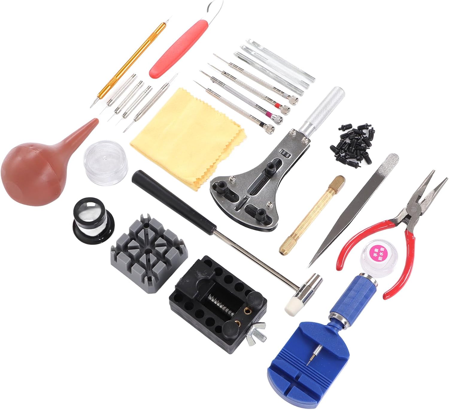 Watch Repair Kit Battery Replacement Tool Kit Watch Link Removal Tool Kit Case Opener.