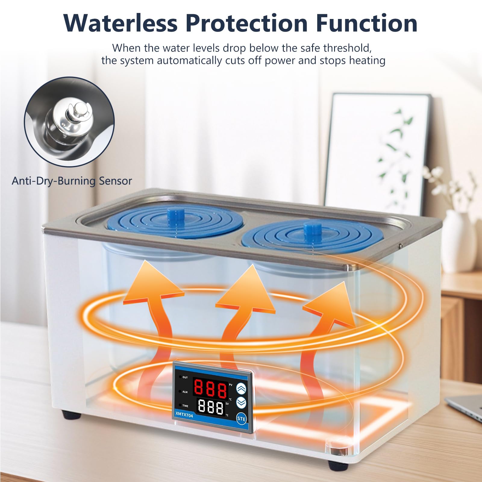 Laboratorio digitale a bagno d'acqua, 6 l