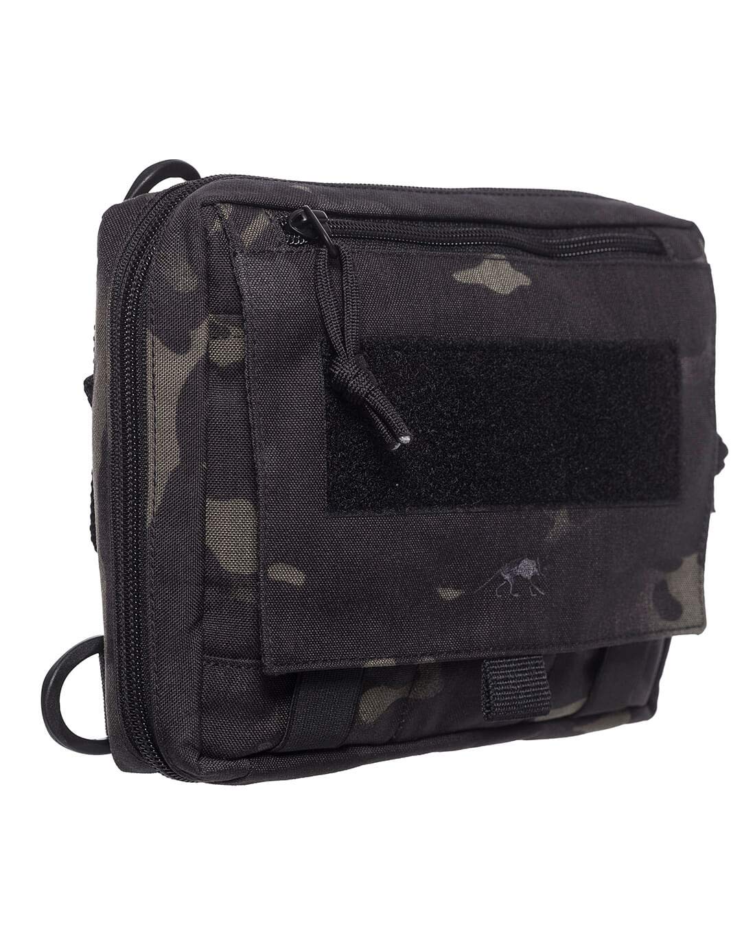 Tasmanian Tiger TT EDC Pouch Molle-kompatible Rucksack Organizer Zusatz-Tasche für Werkzeug und Medic Erste Hilfe Set mit Patch-Fläche (Multicam Black)