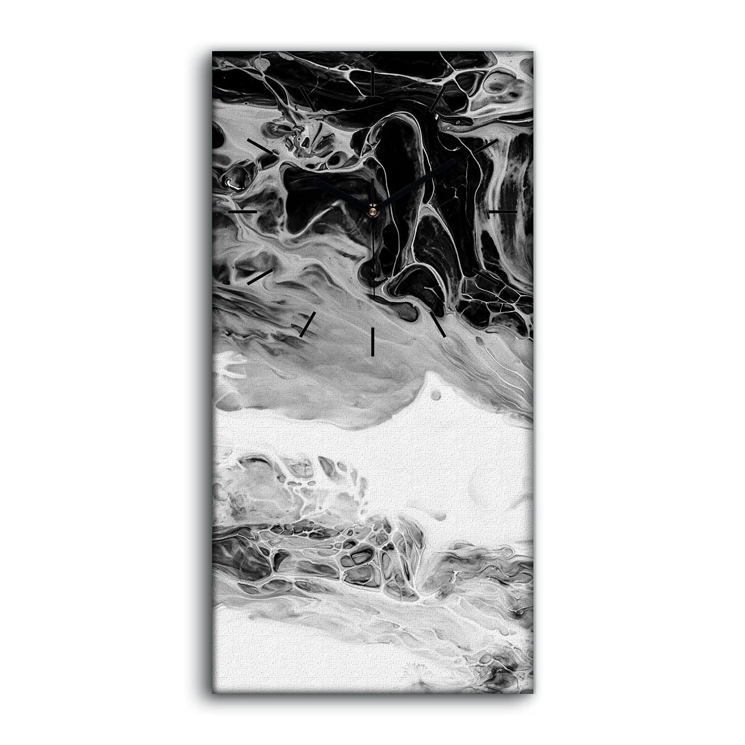 Horloge sur Toile Décoration 30x60cm pour Salon et Chambre Moderne