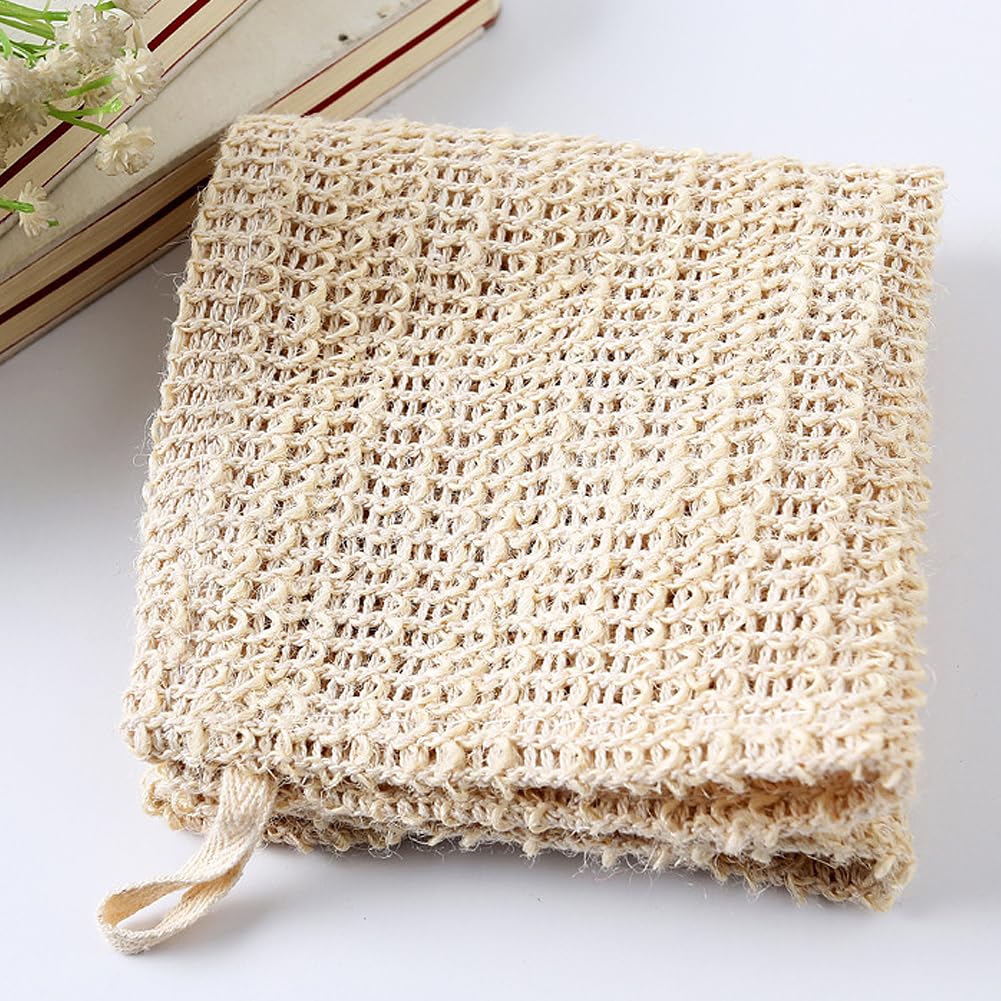 MAEXUS 6er Set Seifentaschen Aus Sisal & Baumwolle – Mit Kordelzug, Für Feste Seife, Wiederverwendbar