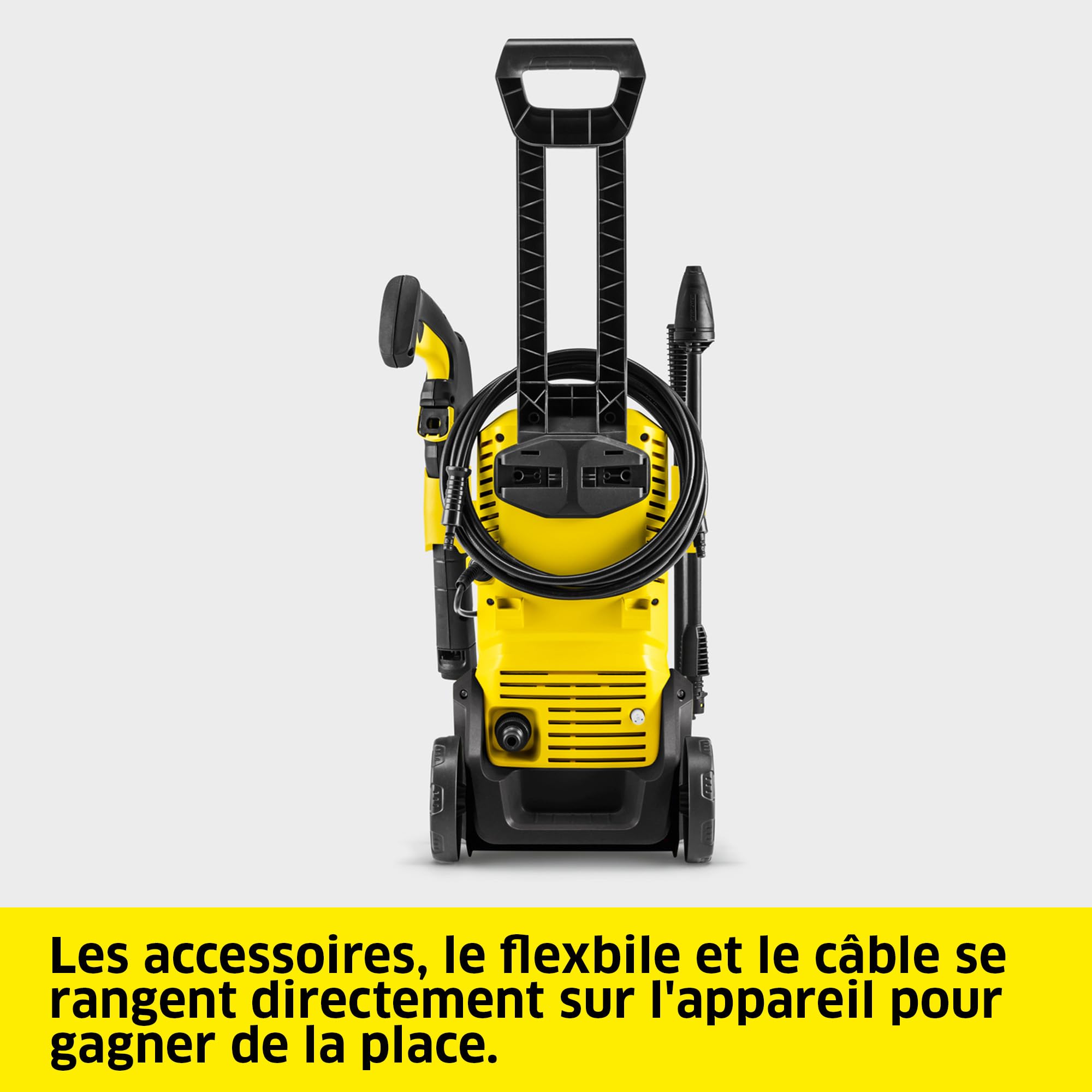 Kärcher Nettoyeur Haute Pression K 2 Premium FJ Home, Pression max 110 bar, Débit 360 l/h, Surface 20 m²/h, Filtre à Eau, Poids 4,2kg, Pistolet Haute Pression, Lance, Rotabuse, Buse à Mousse, Home Kit