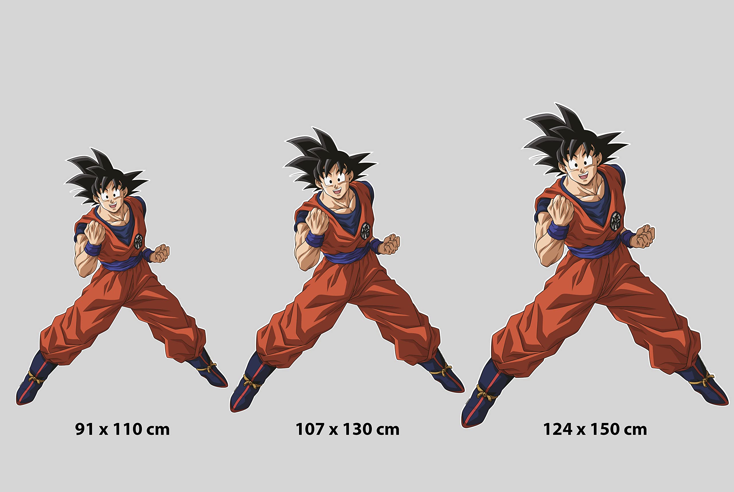 Sticker Mural Dragon Ball - Ensemble Personnages - Vinyle Adhésif - Produit Officiel - Décoration Chambre