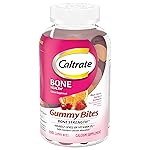 Caltrate Gummy Bites 500 mg Calcium and Vitamin D Supplement, Black Cherry, Strawberry, Orange - 100 Count