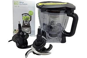 Ninja 64oz (8 Cup) Food Processor Bowl Locking Lid Blade Kit