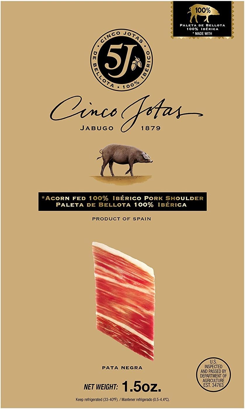 Paleta Iberico De Bellota, Sliced Ham - 1.5 oz
