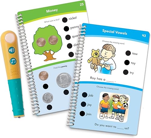 Educational Insights Hot Dots Prepárate para el juego de 1er grado 100 lecciones de lectura y matemáticas libro de trabajo interactivo a partir de 6