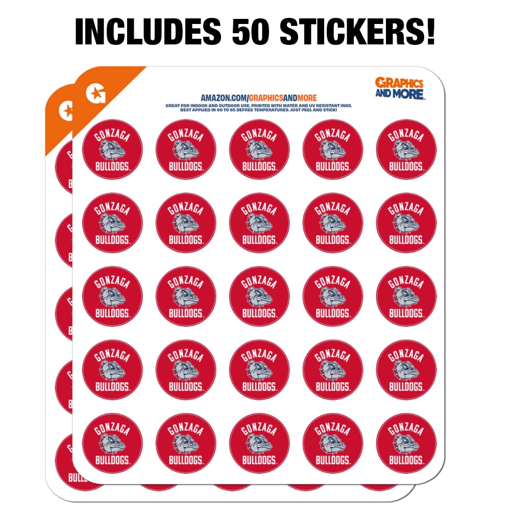 Gonzaga University Bulldogs 1" Planner Calendar Scrapbooking Crafting Clear Stickers - Image 3