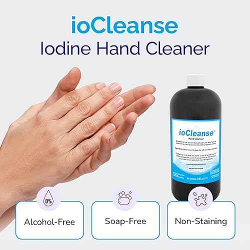 Miniatura 2 de Iotech ioCleanse Limpiador de manos, spray limpiador de manos sin alcohol, limpiador de manos ioCleanse de grado profesional (1 litro)