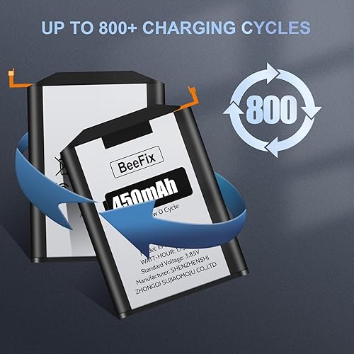 Miniatura 3 de 450 mAh Batería para Samsung Gear S3 Frontier y Gear S3 Classic, (nueva versión 2024) Batería de repuesto actualizada para R765, BR760, SM-R760,