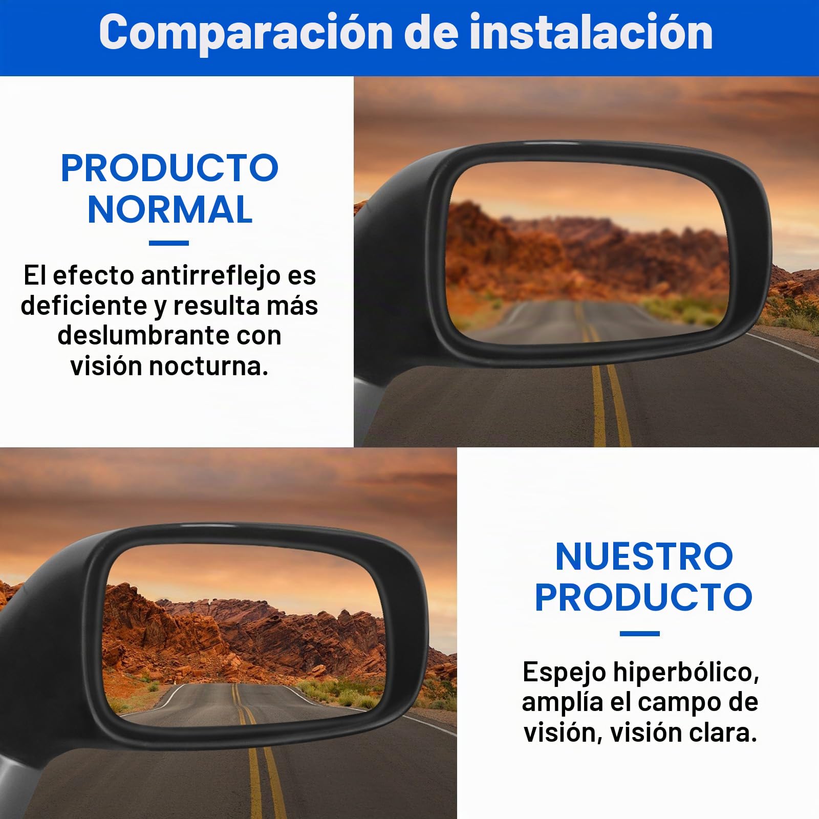 Cristal de Espejo Reemplazar para Toyota Corolla Verso 2004-2009, Retrovisor Exterior Ajustable Adecuado Lente de Marcha Atrá, Espejo Retrovisor Calefactable (Derecha)