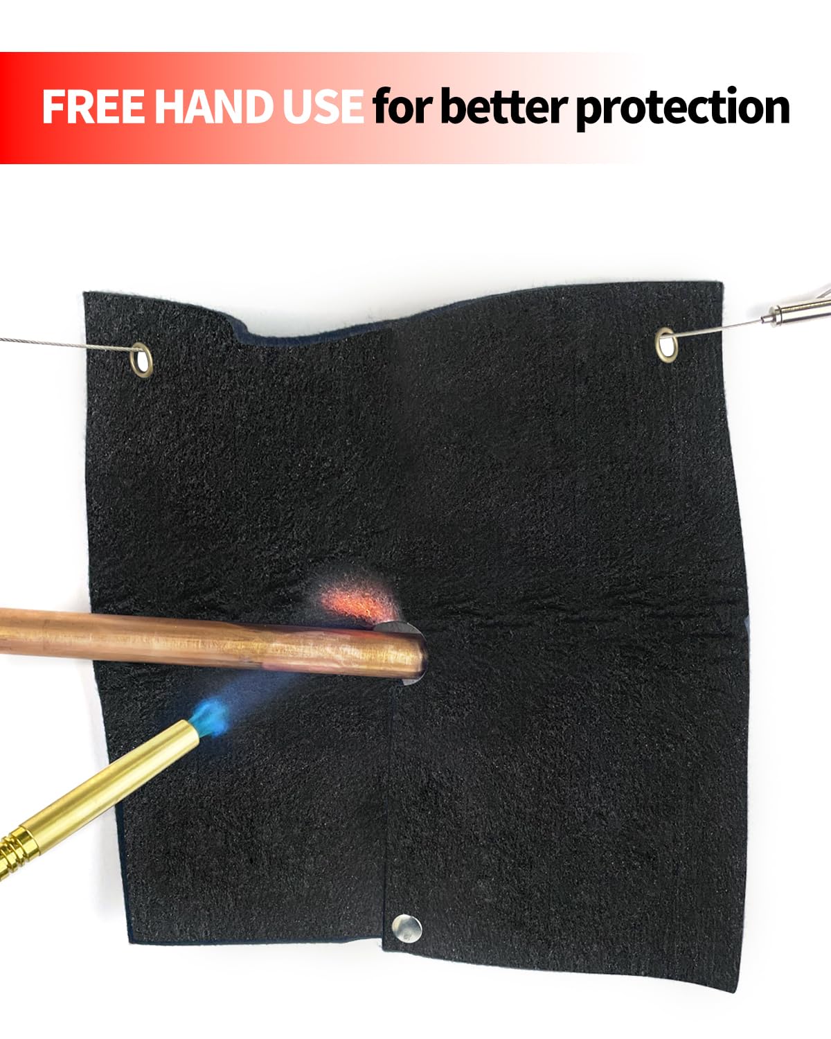 Snapklik.com : Welding Blanket Fireproof, 2 Packs Opening Shape Heat ...