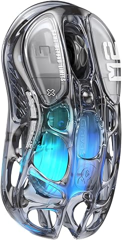 GravaStar Mercury M2 Wireless Gaming Mouse with 26,000 DPI, PAW3395DM Sensor,...