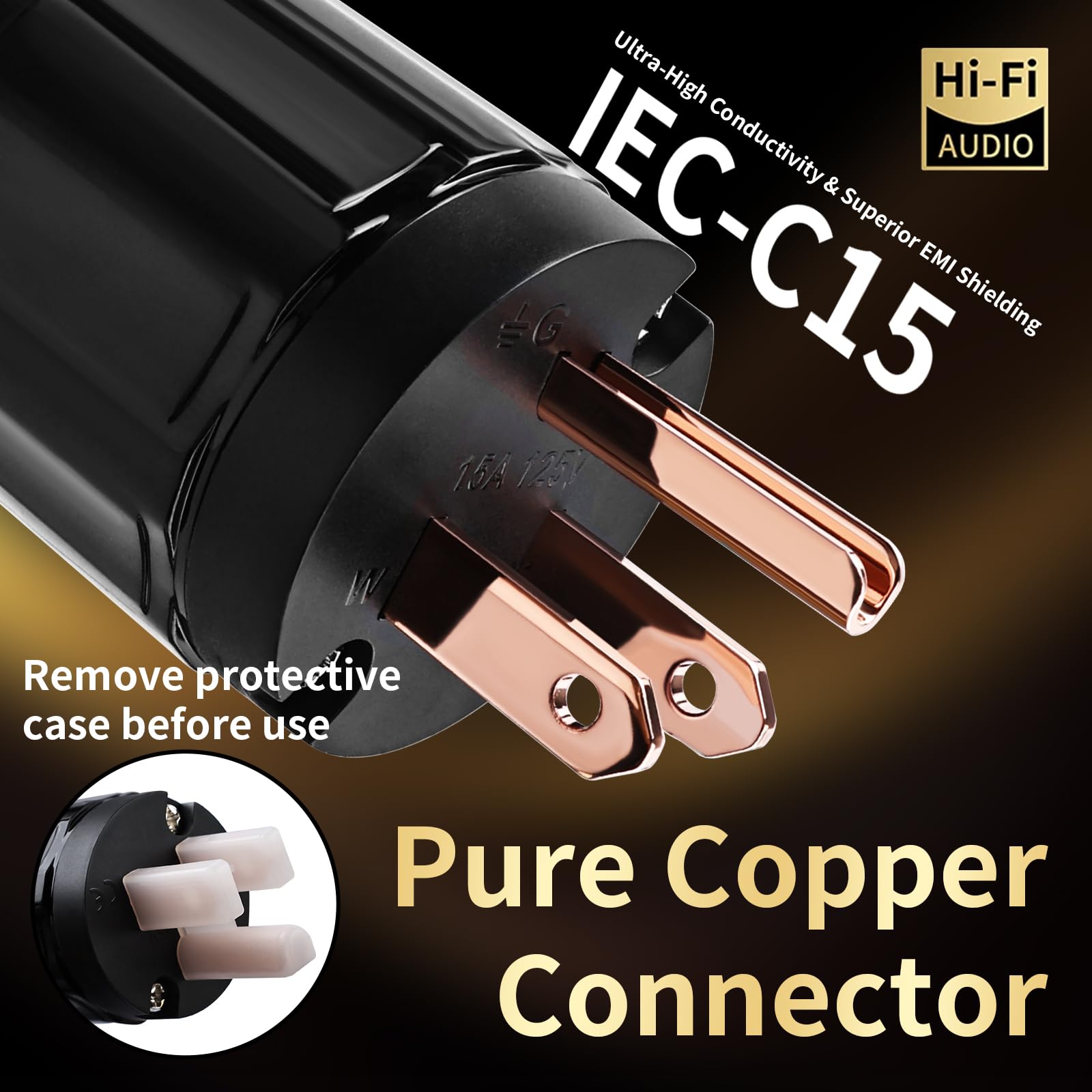 Audiophile Power Cable - Enhance Your HiFi Sound -3