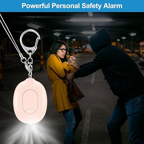 Miniatura 6 de Llavero de alarma personal en aerosol de pimienta, gel de defensa personal para mujeres, alarma de parada de puerta de hotel de viaje, antirrobo de