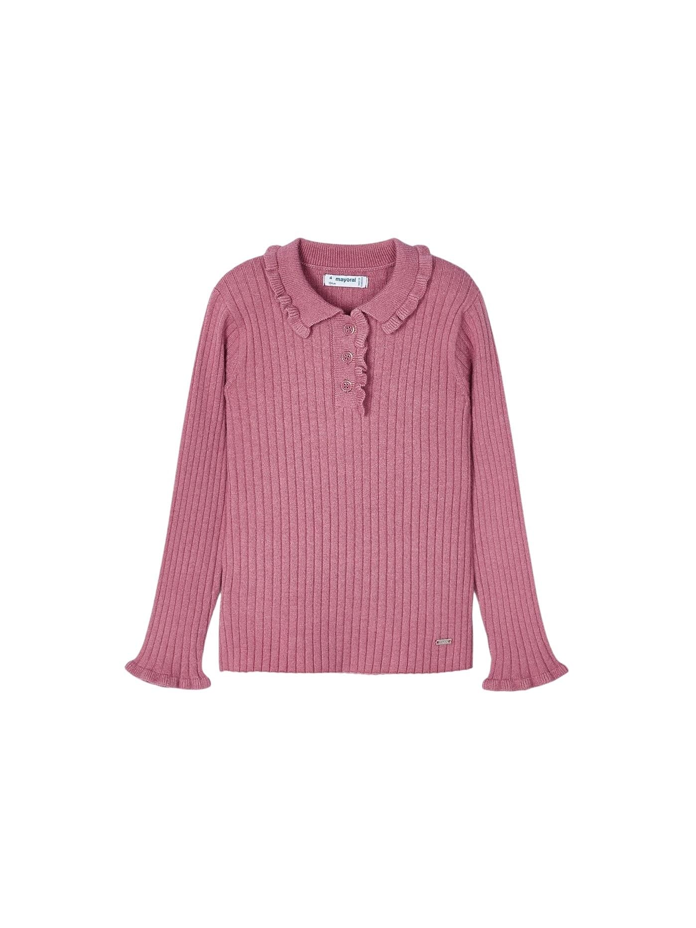 Mayoral Polo m/l Costine Tricot per Bambine e Ragazze Orchidea