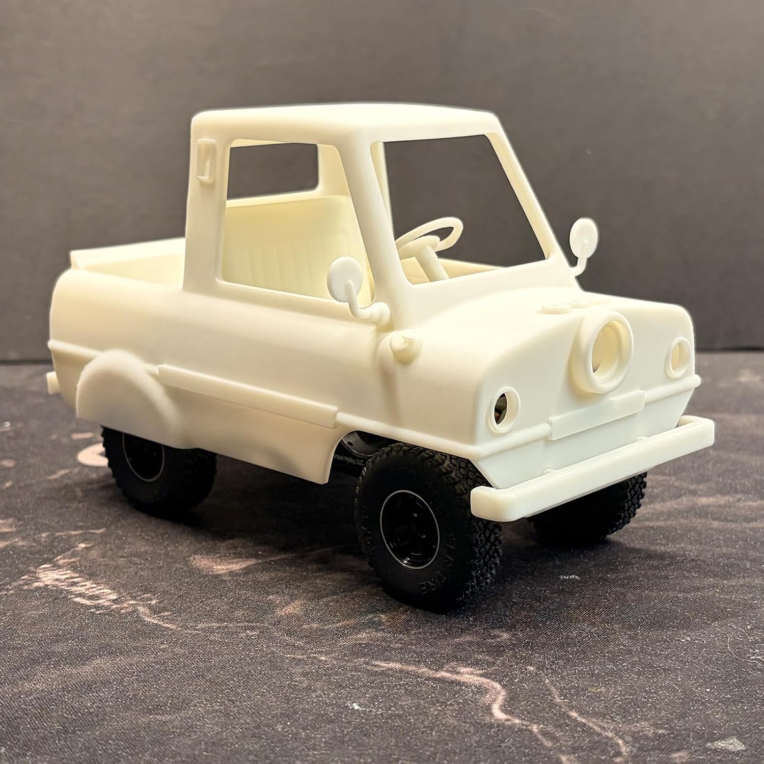 Retro Pickup Body Kit for Axial 1/30 SCX30 Chassis, Snap-On Mount