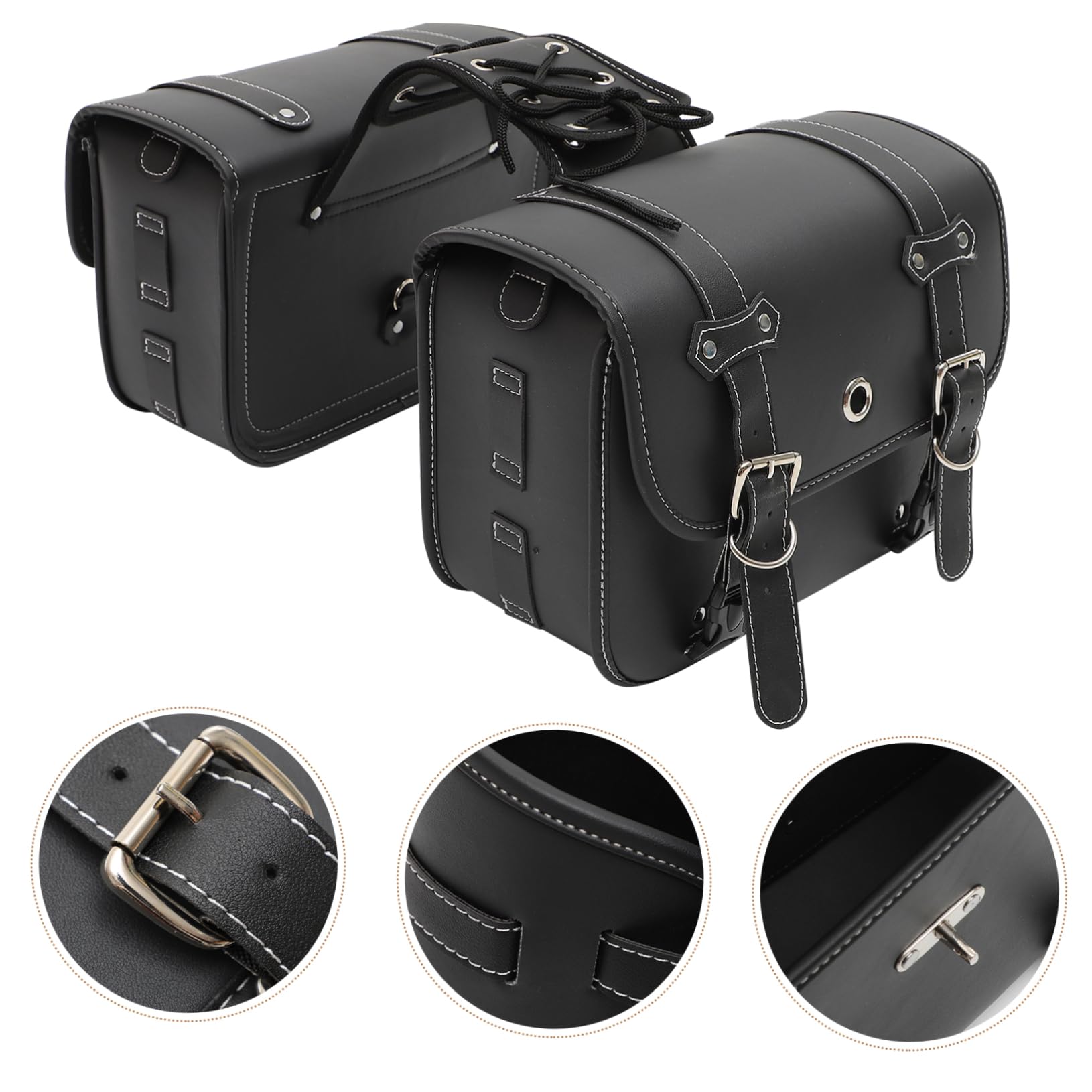 OUNONA Borsa laterale universale per moto, 30 x 21 x 14 cm, impermeabile, compatibile con bici elettriche