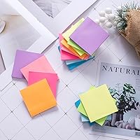 Vista 5 de (16 Pack) Sticky Notes 3x3, Self-Stick Pads Bright Colors Sticky Note, Recyclable, Easy to Stick for Home, Office, Notebook