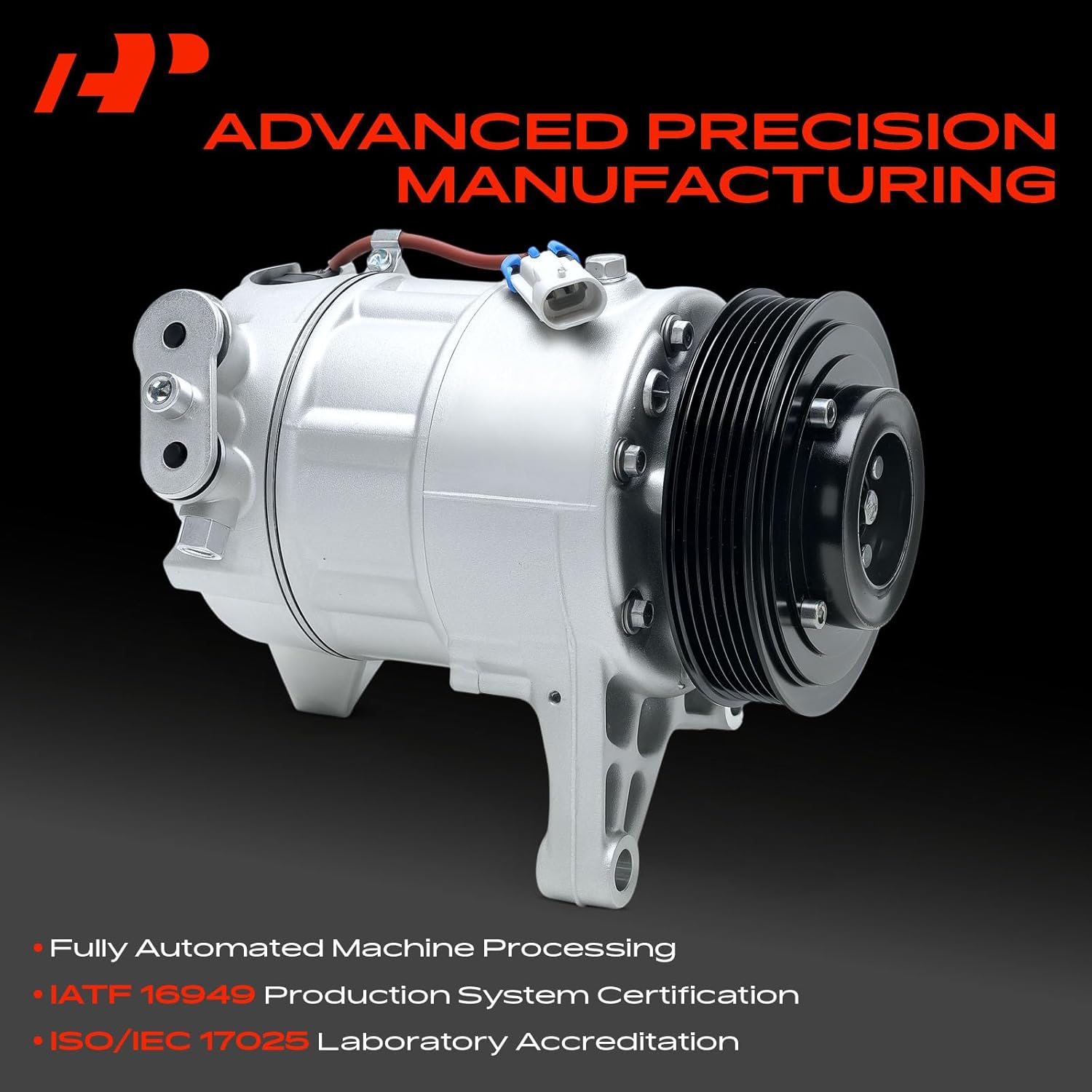 A-Premium A/C Compressor with Clutch Compatible with Saab 9-4X 2011, Cadillac SRX, Buick LaCrosse 2010-2011, Allure 2010, 3.0L 3.6L