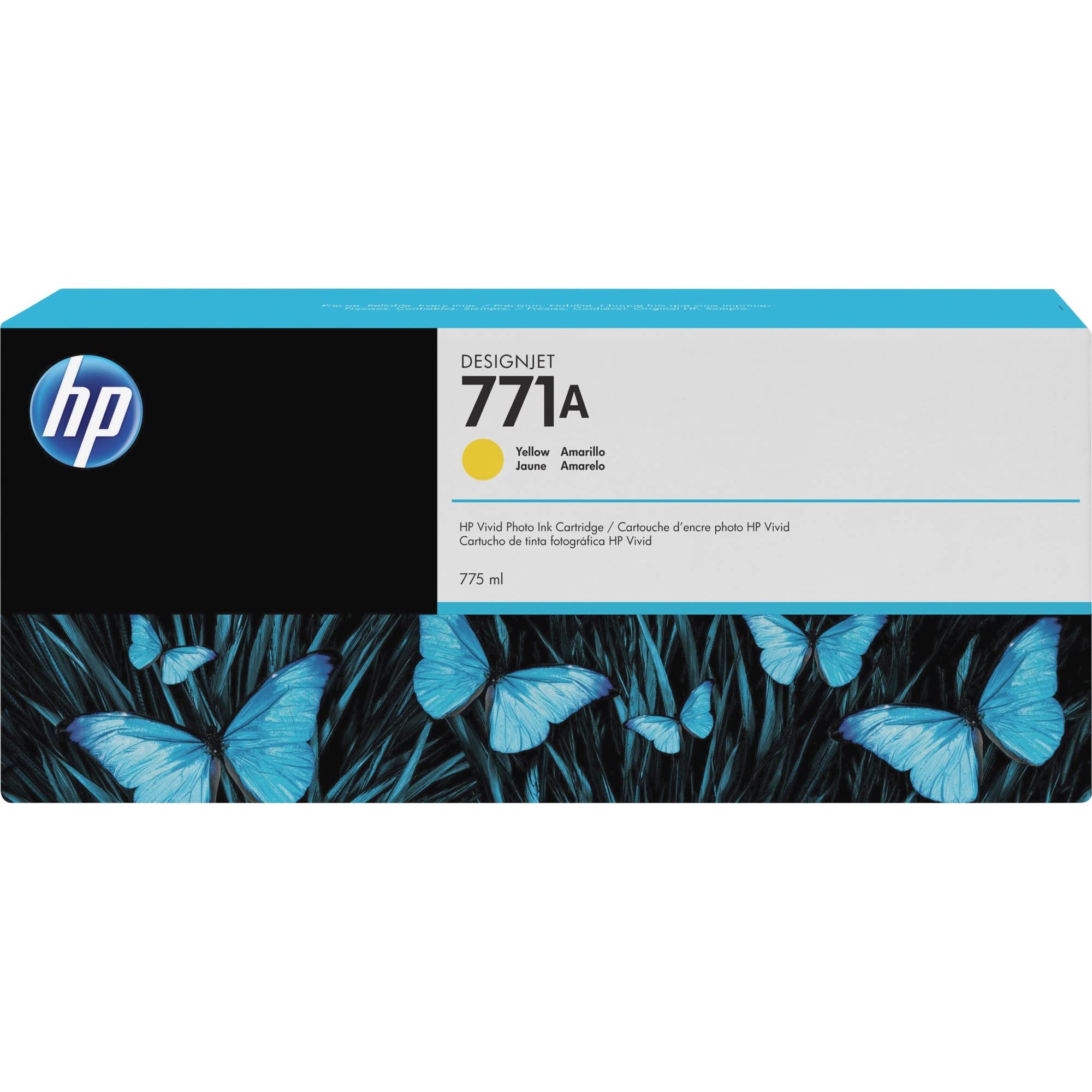 HP 771, High-Yield Yellow Ink Cartridge (CE040A)