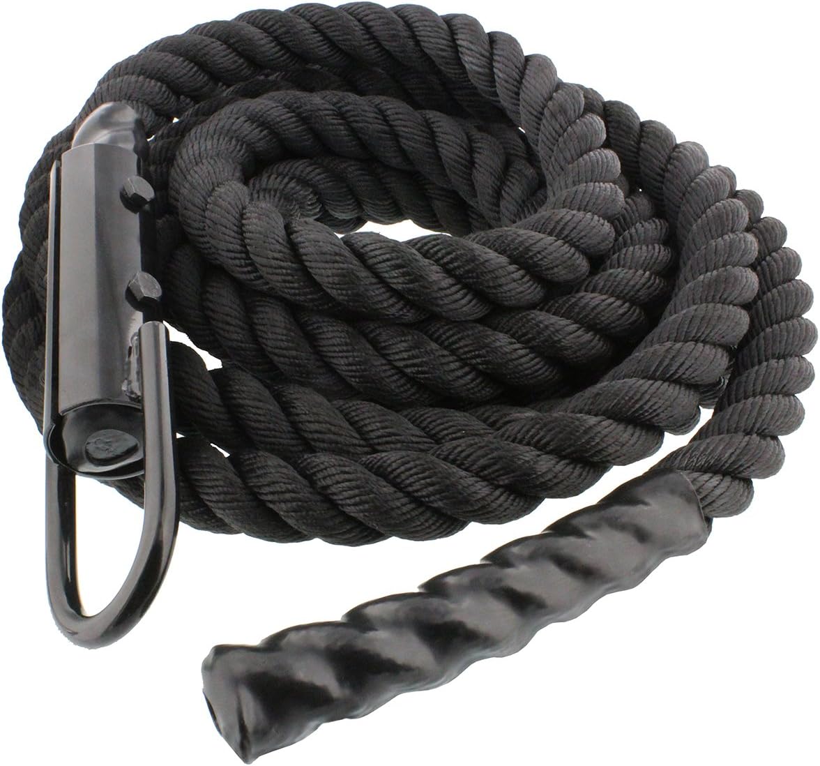 Get Out! Workout Fitness Climbing Rope 20ft x 1.5in in Black – Battle ...