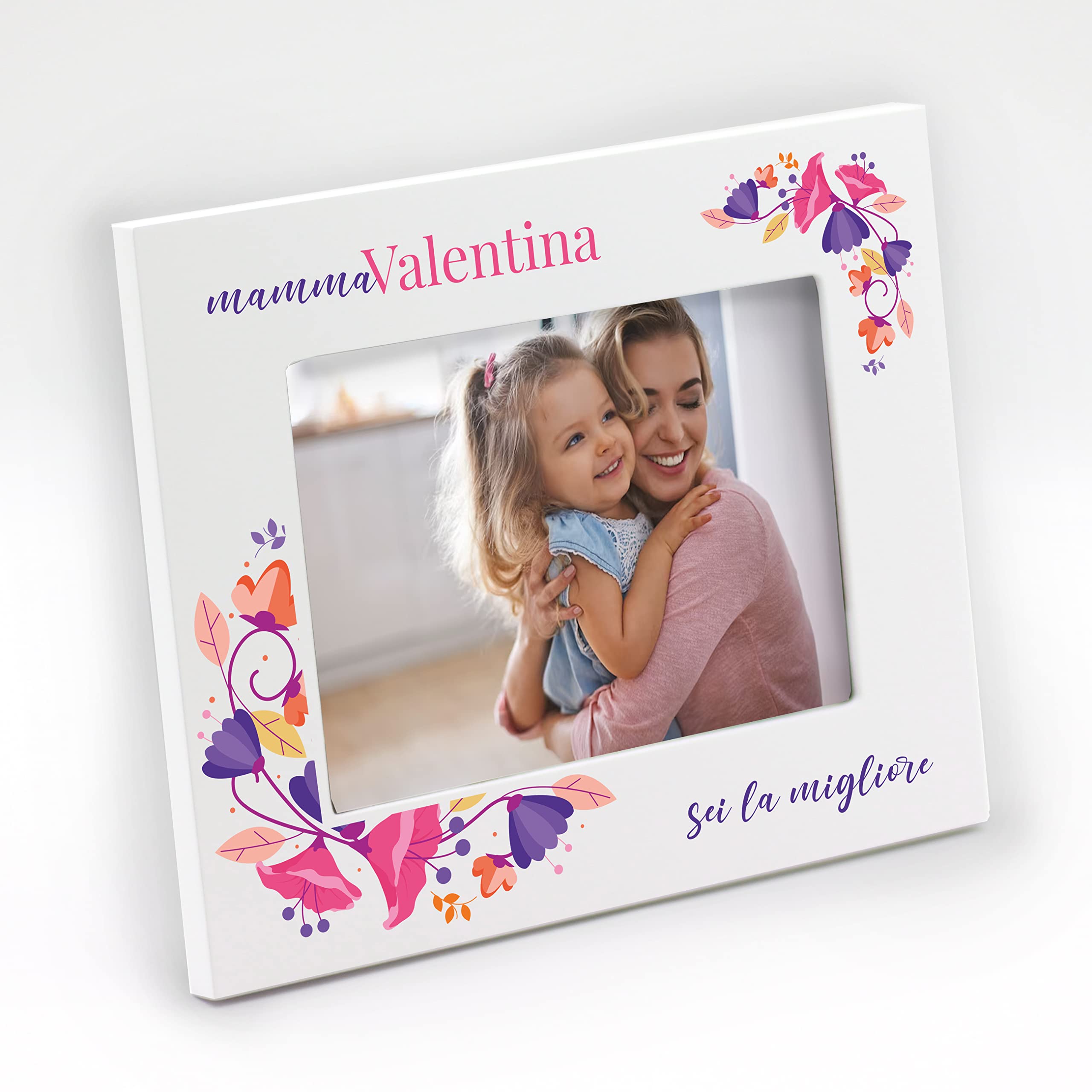Cornice Portafoto In Legno Con Scritta Mommy & Me – Regalo Per La Prima Mamma, Festa Della Mamma, 10x15 Cm