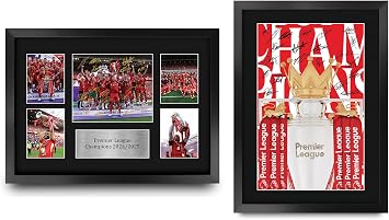 HWC Trading 2024/2025 Champs Collection Printed Memorabilia Signed Autograph Photograph Display for Football Fans and Supporters - A3 Framed