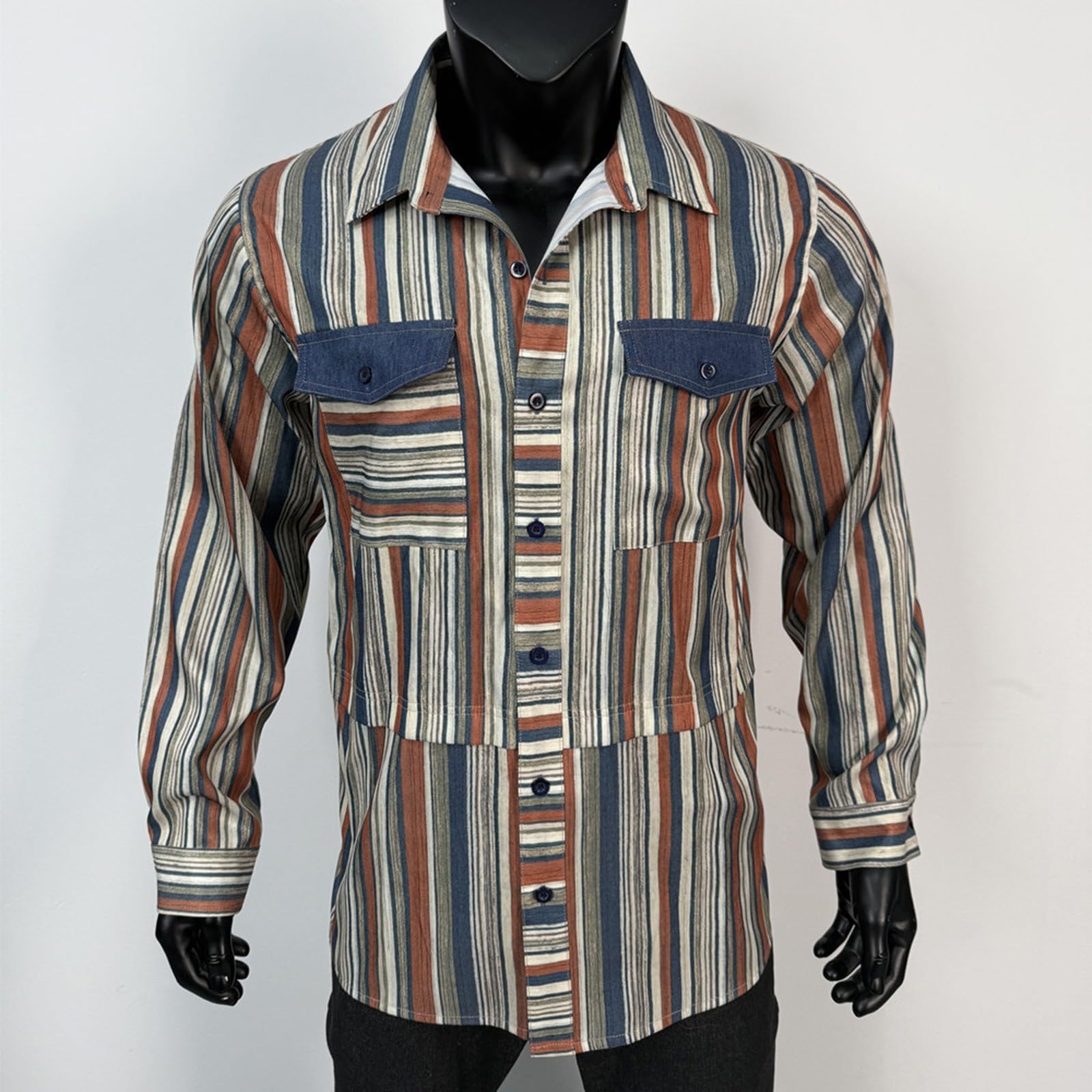 Camicia da uomo a maniche corte con bottoni, a tinta unita, a maniche corte, con bottoni, leggera, traspirante, casual, per ufficio e attività all'aperto